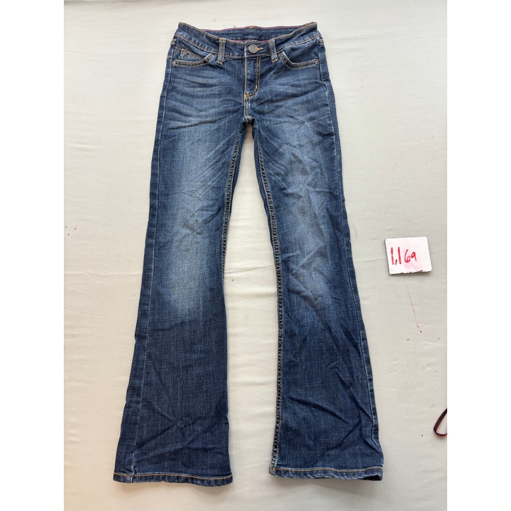 Wrangler Girls Slim Fit Bootcut Jeans Blue Denim 09MWGTP Size 12 Slim